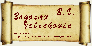 Bogosav Veličković vizit kartica